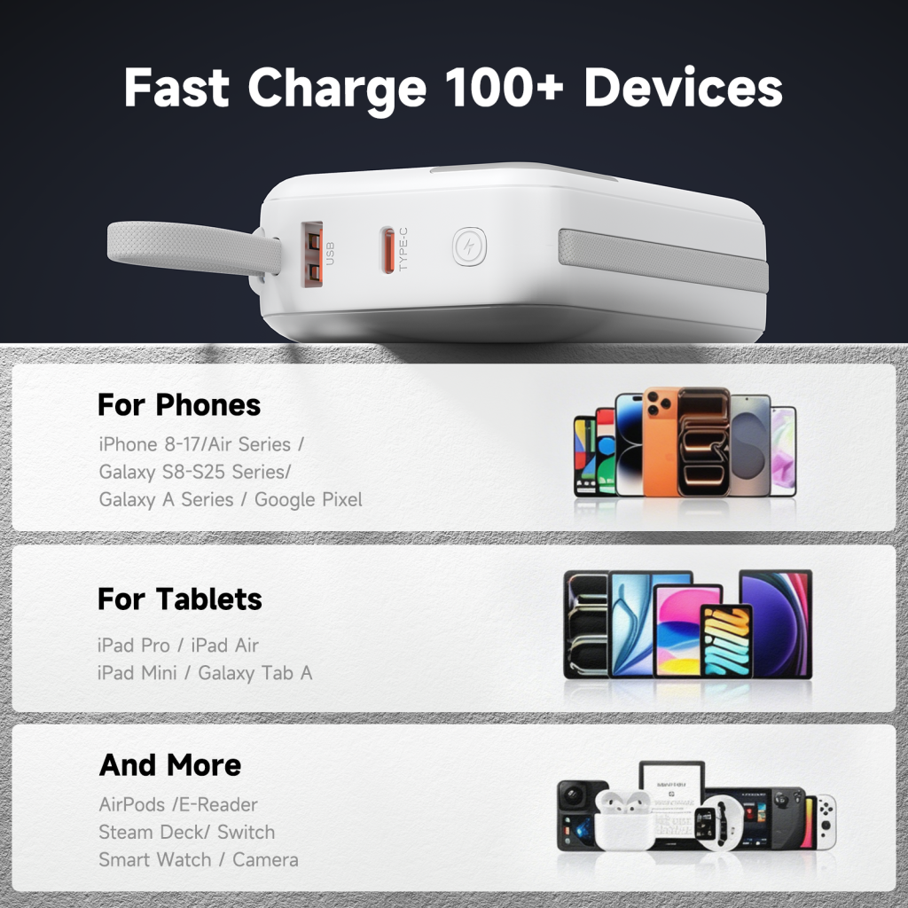 power bank, charging fast type c cord lightning super charge