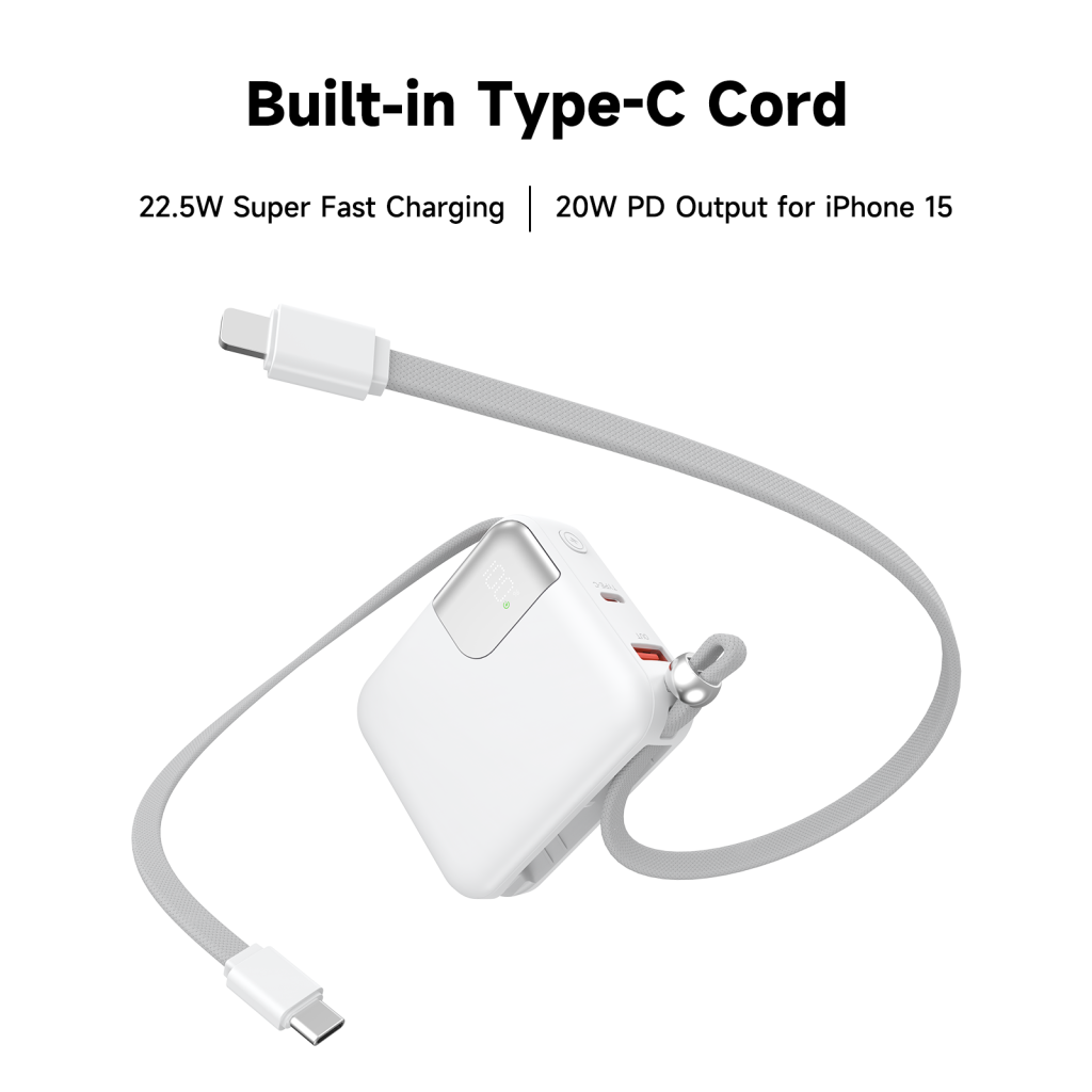 power bank, charging fast type c cord