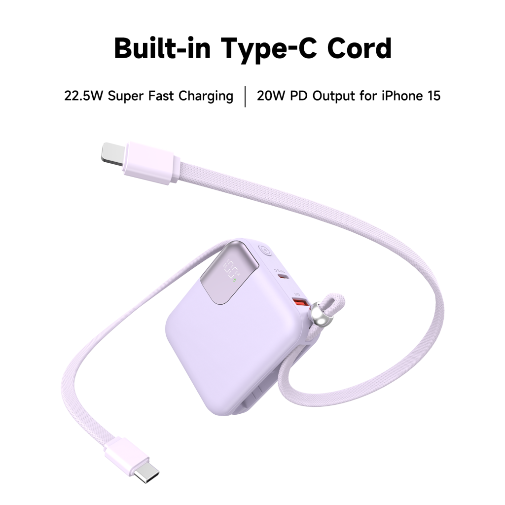 power bank type-c cord